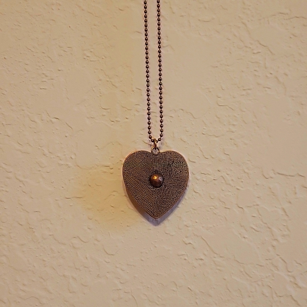 Double sided gold statement necklace
